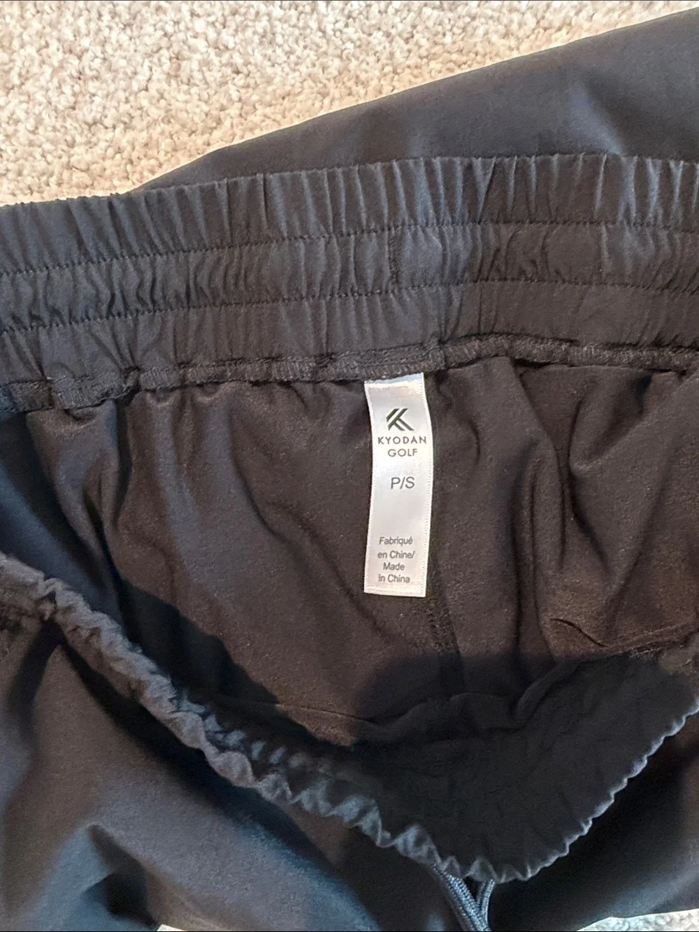 Kyodan Black Athletic Golf Skort